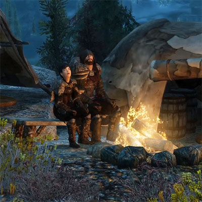 Screenshot from The Storyteller: Skyrim